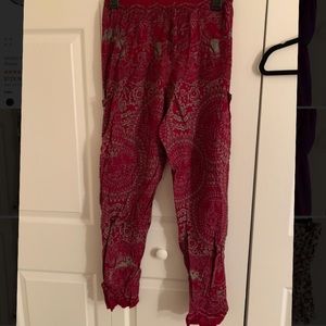 Maroon/Dark magenta Lightweight pants